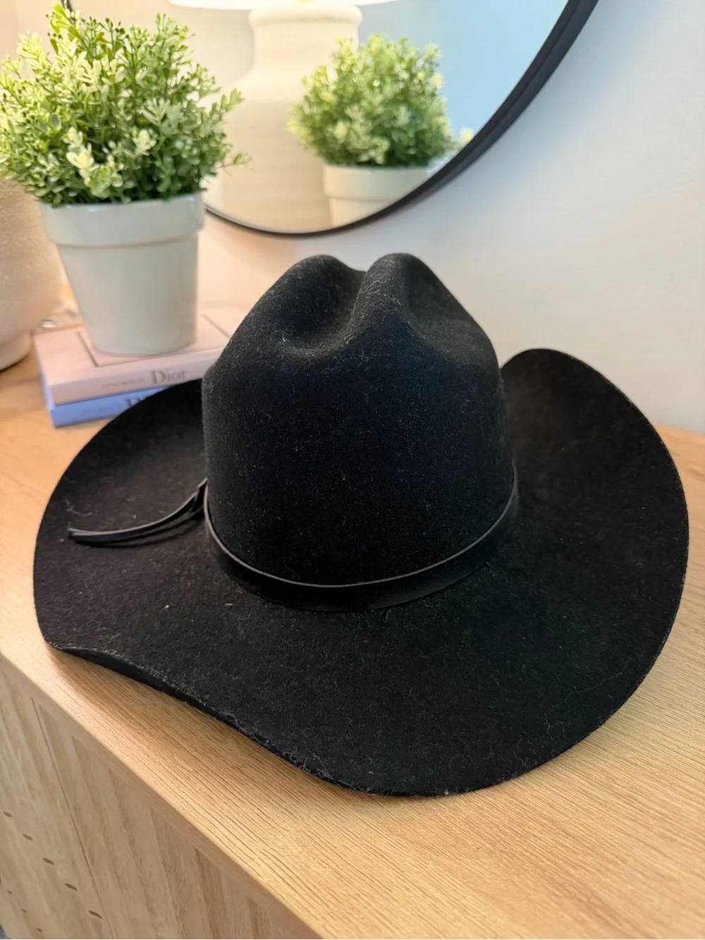 Bullhide Montecarlo Classic Black Felt Cowboy Hat - Western Accessory
